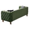 Chesterfield - Modern Tufted Velvet Living Room Sofa, 84.25''W Couch - Mint Green - Image 9