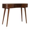 Wave Writing Desk, 2 Drawer - Chestnut - Image 5
