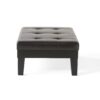 Chatham - Ottoman With Drawer Leather Storage Solution - Dark Coffee - Image 12