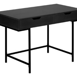 Computer Desk For Home Office, Laptop, Storage Drawers, Modern - Black