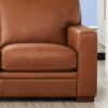 Dillon - Leather Left Chaise Sectional - Brown - Image 6