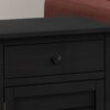 Accent Nightstand, Storage Drawer, Transitional - Black - Image 2
