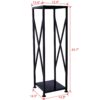 Decorative Firewood Storage Log Rack Holder For Outdoor Indoor Fireplace Fireplace Storage Log Rack Holder Wood Storage Logs Holder Fireside Holders - Black - Image 7