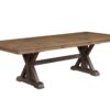 Pascaline - Rustic Dining Table - Brown / Oak - Image 2