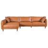 Cairo - Sectional Left Sofa - Cognac - Image 3