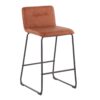 Casper - Fixed Height Contemporary Counter Stool (Set of 2) - Black / Camel - Image 2