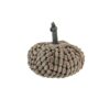 Chenille Weighted Pumpkin Ornament Decor For Holiday Harvest Festival Fall Festival & Thanksgiving (Set of 2) - Dark Brown - Image 7