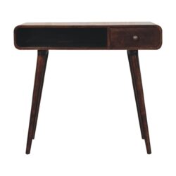 Curved Writing Desk - Walnut