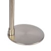 Horizon - Table Lamp With On / Off Switch Curved Base Linen Shade - Brushed Nickel / Silver / White - Image 4