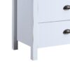 Safari - 6 Drawer Master Dresser With Interlock Drawer Feature Drawer Slide And Interlock Pre-Assembly, Wide Dressers For Bedroom 6 Deep Drawers For Closet Organizer - Classic White - Image 7