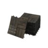 Acacia Wood Interlocking Deck Tiles Checker Pattern Outdoor Flooring - Dark Brown - Image 23