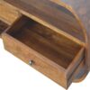 Curved Edge Media Unit With 2 Drawers - Chestnut - Image 4