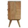 Nordic Style 4 Drawer Multi Nightstand - Oak - Image 6