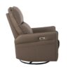 29.92" 270 Power Swivel Rocker Recliner Chair, Electric Glider Reclining Sofa With USB Ports, Power Swivel Glider, Rocking Chair Nursery Recliners For Living Room Bedroom - Brown - Image 25