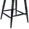 Breda - Turned Bubble Spindle Low Back Counter Stool - Black - Image 6