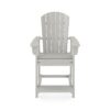 Adirondack Style Counter Chair Stylish HDPE Poly Lumber For Dining, Patio, And Garden Comfort - Dark Gray - Image 2