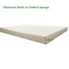 2 Piece Outdoor Chaise Lounge Chair Cushion Set With Pillow, Replacement Patio Seat Cushions - Apple Green - Image 4