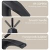Contemporary Single Handle Lavatory Basin Sink Faucet Brass - Matte Black - Image 4