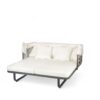 Outdoor Patio Daybed Rattan Daybed Outdoor Sunbed With Detachable Pillows For Patio, Backyard, Pool - Beige - Image 16