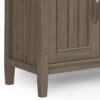 Lev - Handcrafted TV Media Stand - Smoky Brown - Image 7