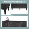 Modern TV Stand, Entertainment Center Media Console With 2 Spacious Storage Space, Solid Wood Legs And Anti-Tip Device For Living Room, Up To 43" - Black - Image 8