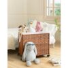 Laundry Hamper With Lid PE Rattan Powder Coating Frame Clothes Hampers With 2 Removable Bags, Wheels, 160L - Brown - Image 17