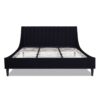 Aspen - King Vertical Tufted Headboard Platform Bed Set - Anthracite Black - Image 3