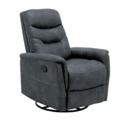 Korka - Swivel Gliding Recliner - Gray