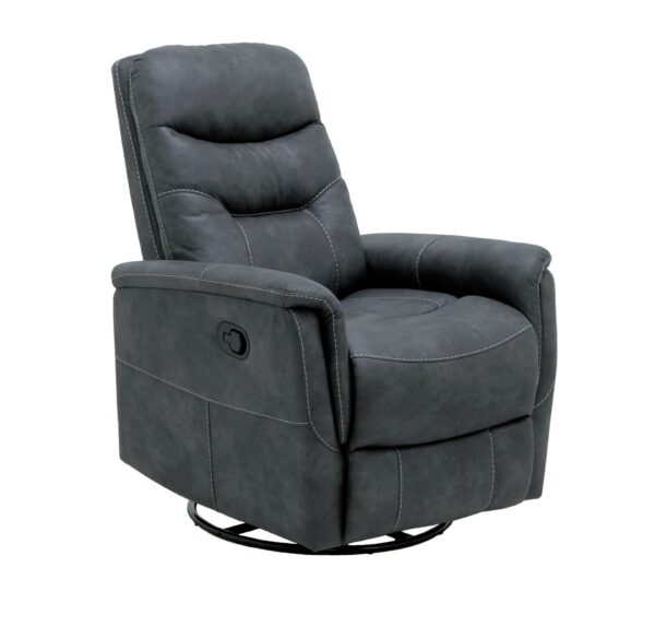 Korka - Swivel Gliding Recliner - Gray