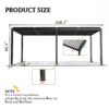 Louver Pergola Steel Louvers & Frame - Black - Image 10