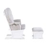 Madison - Glider & Ottoman - White / Gray - Image 5