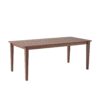 Farmhouse Dining Table With Square Leg, Rustic Style - Walnut - Image 2