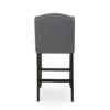 Solara - Fabric Tufted Counter Stool With Nailhead Accents (Set of 2) - Charcoal - Image 8