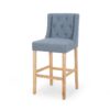 Ethereon - Fabric Tufted Counter Stool (Set of 2) - Light Blue - Image 5