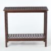 Workstation For Garden Balcony Garage, Acacia Console Potting Table - Brown - Image 6