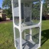 Xpt016 Outdoor Indoor Cat Pet Climbing Rack Play Cage Lovely Big Space - White - Image 10
