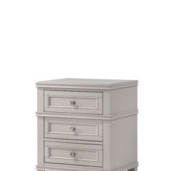 3 Drawer Nightstand With USB - Gray