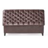 Cancia - Wide Tufted Rectangle Storage Ottoman - Brown - Image 14