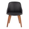 Bacci - Mid-Century Modern Dining / Chair - Walnut / Black - Image 5