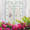 4 Pack Metal Garden Trellis Rustproof Trellis For Climbing Plant Outdoor Flower Support - Green - Image 17