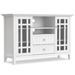 Bedford - Tall TV Media Stand - White