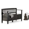 Brooklyn - Entryway Storage Bench - Black - Image 7