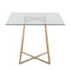 Cosmo - Contemporary / Glam Square Dining Table Legs - Clear - Image 4