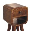 Extra Mini Curve Lower Nightstand - Chestnut - Image 9