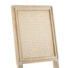 French Country Dining Chairs With Elegant Cane Backrest & Upholstered Seats Frame (Set of 2) - Slate Blue - Image 15