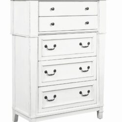Coastal 5 Drawer Chest - White
