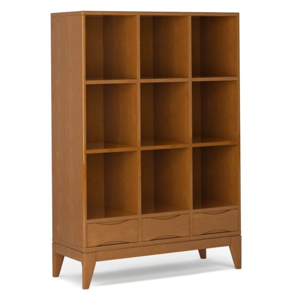 Harper - Cube Storage With Drawers - Teak Brown