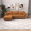 Anthony - Corner Sectional Sofa Left Facing - Orange - Image 2