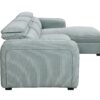 Zavala - Chenille Sectional Sofa With Sleeper & Storage - Light Green - Image 5