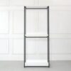 Fiona - Freestanding 3 Tower System Walk In Closet With 7 Shelf Wood And Metal Frame - White - Image 5
